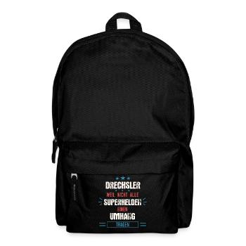 Drechsler Drechseln Handwerker Holz Beruf Spruch - Rucksack - Schwarz - Vorne
