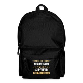 Braumeister Brauerei Bier Beruf Spruch - Rucksack - Schwarz - Vorne
