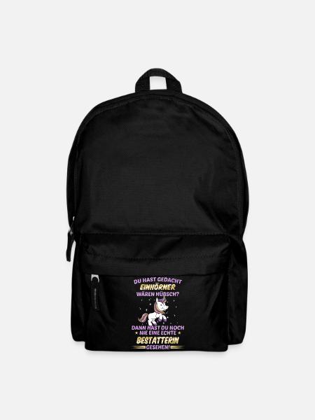 Bestatter Bestatterin Bestatten Beruf Spruch - Rucksack - Schwarz