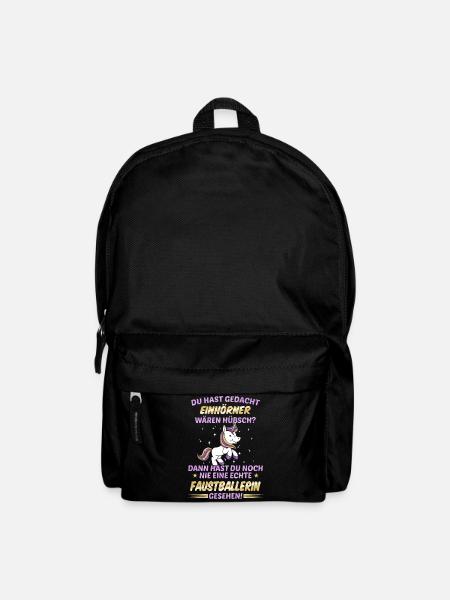 Faustball Fistball Sport Faustballer Spruch - Rucksack - Schwarz