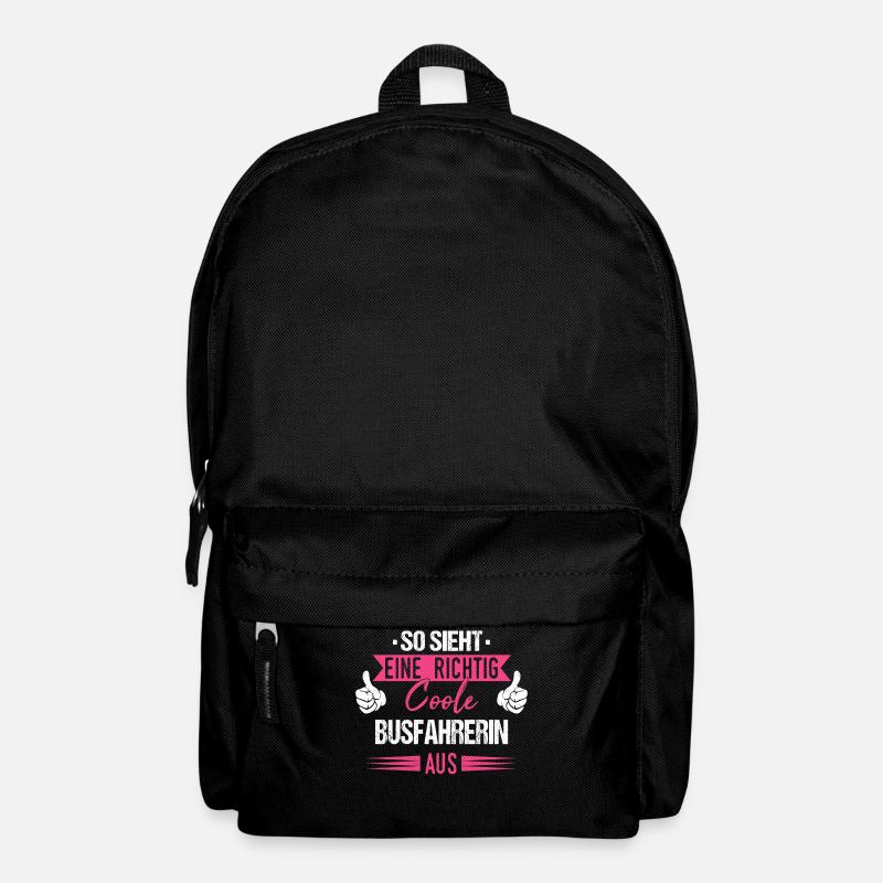 Busfahrer Busfahrerin Bus Reisebus Beruf Spruch - Rucksack - Schwarz