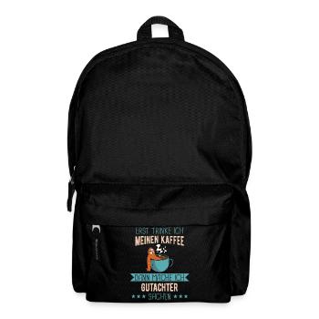 Gutachter Sachverständiger Beruf Spruch Geschenk - Rucksack - Schwarz - Vorne