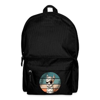 Lama Alpaca Animals Retro Vintage Idée Cadeau - Sac à dos - noir - Devant