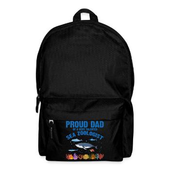 Proud Papa Ichthyologist Marine Biologist Ocean Sea - Backpack - black - Front