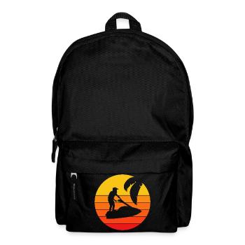Jet Ski - Wassersport - Rucksack - Schwarz - Vorne