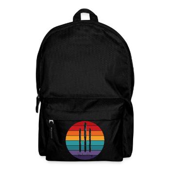 Retro Wasser Ski Wasser Sport - Rucksack - Schwarz - Vorne