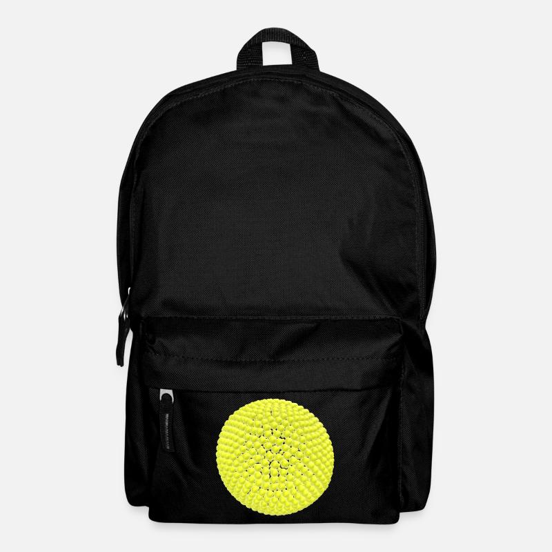 Gelbe Bälle als Kugel - Rucksack - Schwarz