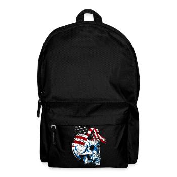 A beautiful and creepy skull design - Backpack - black - Front