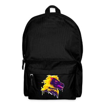 A Beautiful and Funny Nightmare Horse on Fire - Backpack - black - Front