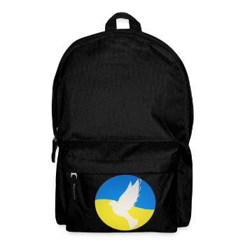 Ukraine Dove of Peace - No War - Backpack - black - Front