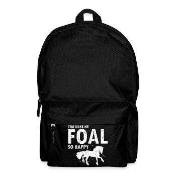 Cydesdale Rider et dessin de cheval de trait - Sac à dos - noir - Devant