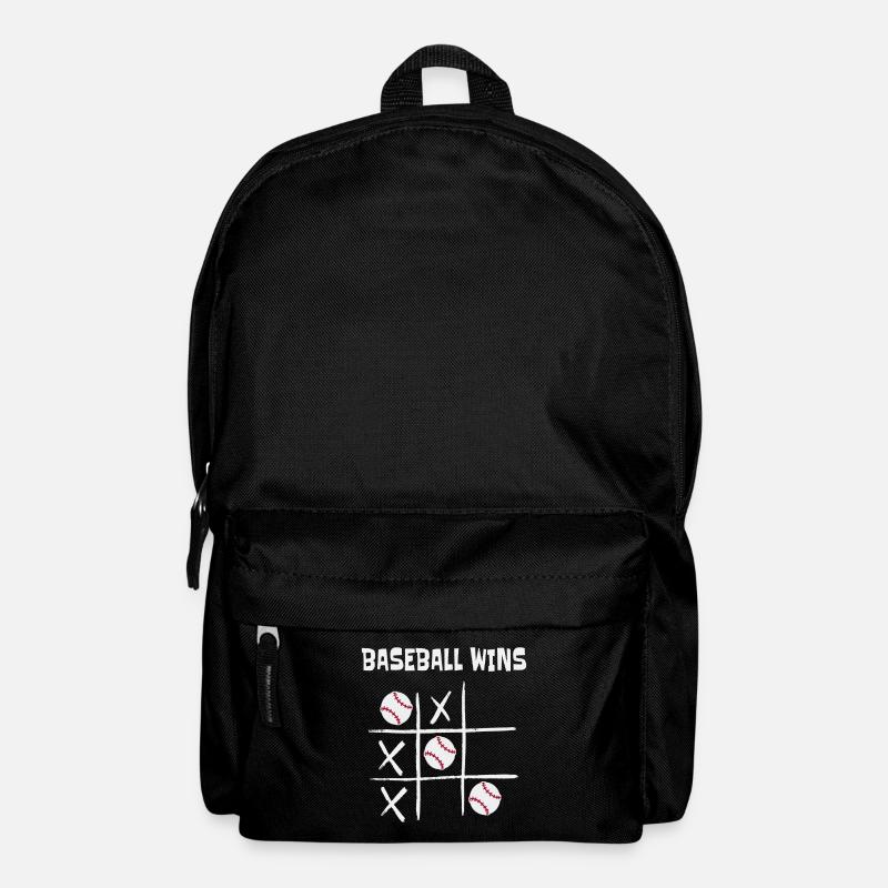 Baseball Wins Sport Tic Tac Toe - Rucksack - Schwarz