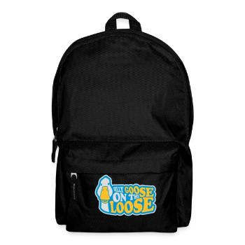 goose on the loose - Rucksack - Schwarz - Vorne