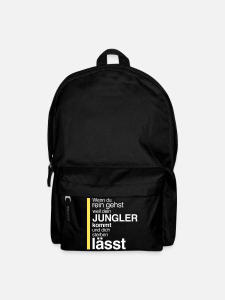 wenn du rein gehst und niemand hilft - Rucksack - Schwarz