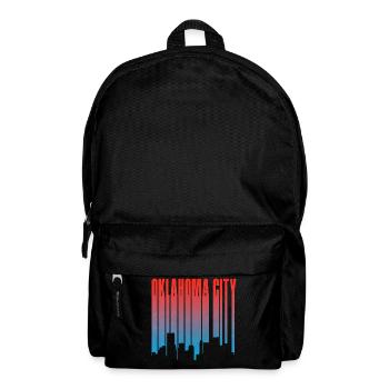 Oklahoma City Skyline Gradient - Rucksack - Schwarz - Vorne