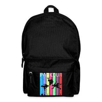 Parkour Freerunner Traceur Le Parcour parkourshirt - Backpack - black - Front