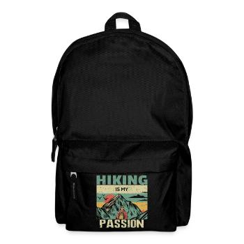 Hiking is my passion Hikers Hiking Nature - Backpack - black - Front