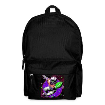 American Football Art Football Player in Space - Backpack - black - Front