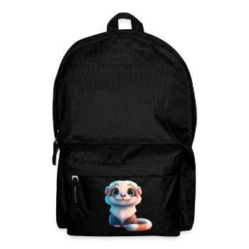 mignon bébé furet - Sac à dos - noir - Devant