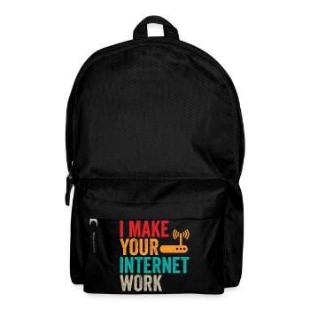 Network Engineer Internet Work Administrator - Backpack - black - Front