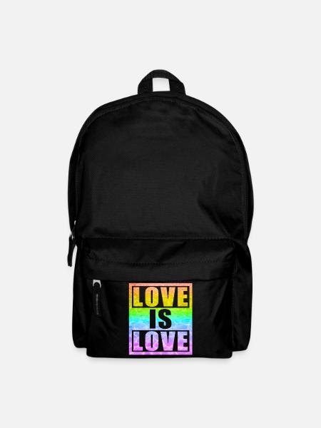 Love is Love LGBT - Zelebriere die Vielfalt - Rucksack - Schwarz