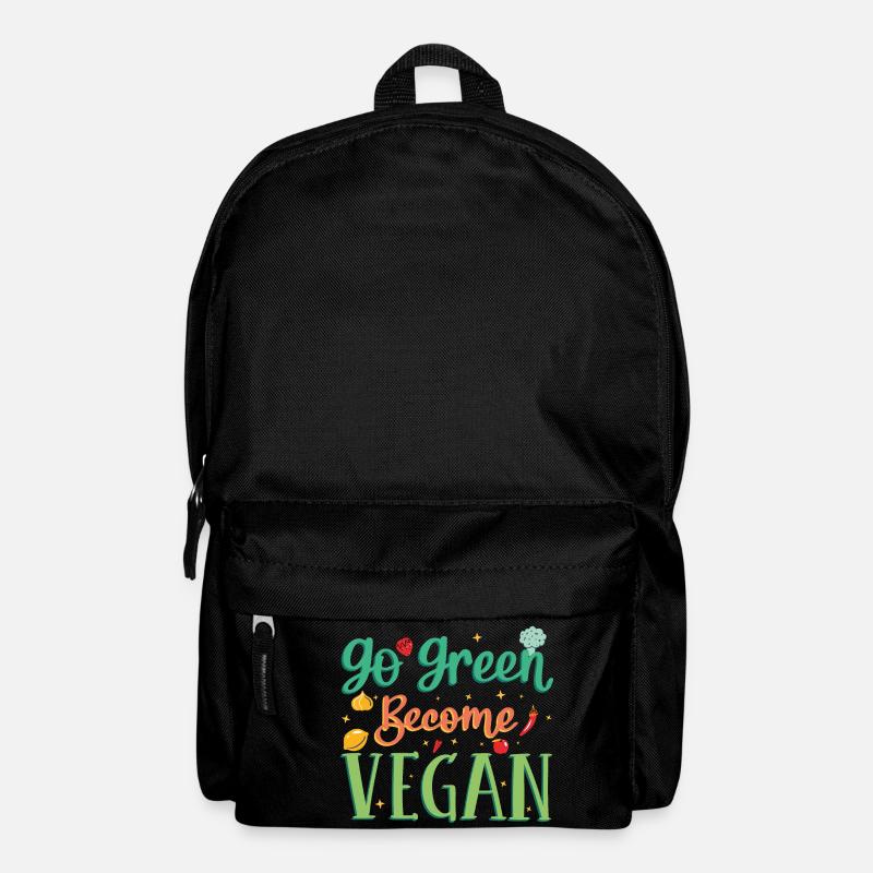 GO GREEN VEGAN - Rucksack - Schwarz