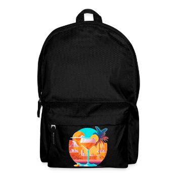 80s Cocktail - Backpack - black - Front