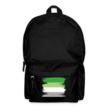 Aromantisch Aromantik A Romantisch Romantik Flagge - Rucksack - Schwarz - Vorne