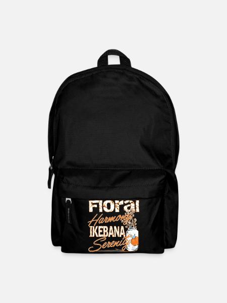 Ikebana Serenity Japanese hobby love culture - Backpack - black