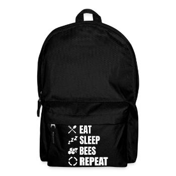 Manger, dormir, apiculturer, répéter - Sac à dos - noir - Devant