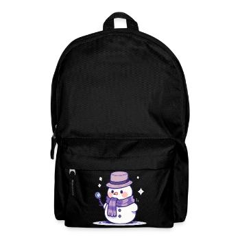 Süßer Weihnachts Schneemann - Festtags-Design - Rucksack - Schwarz - Vorne