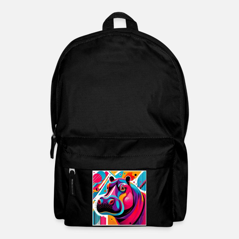 Hippopotame - Sac à dos - noir