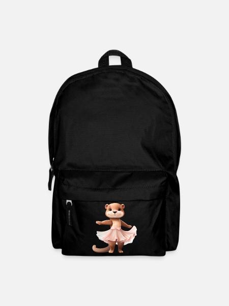 Otter Ballerina Balletttänzerin - Rucksack - Schwarz