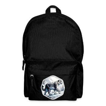 Snow Leopard Leopard White Leopard - Backpack - black - Front