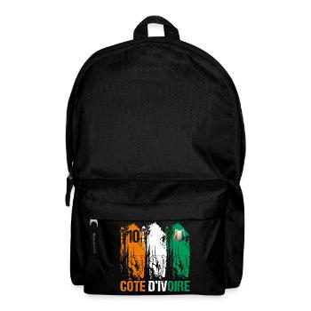 Côte d' ivoire numéro 10 cadeau football foot - Sac à dos - noir - Devant