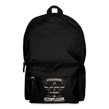 Altenpflegerin ist die Größte. Altenpflege. - Rucksack - Schwarz - Vorne