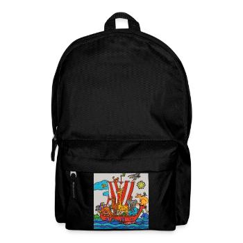 EG Arche Noah I Tiere I Natur - Rucksack - Schwarz - Vorne