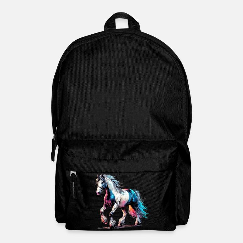 Pferd - Rucksack - Schwarz