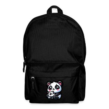 Proud Mother Panda With Her Cub for Mother's Day - Backpack - black - Front