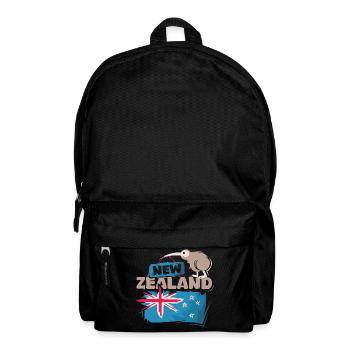 Neuseeland Kiwi comic New Zealand Natur cartoon - Rucksack - Schwarz - Vorne