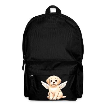 Labrador Dog Angel Black White Classic - Backpack - black - Front