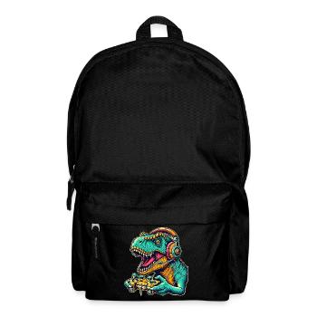 T Rex Dinosaur Gaming - Sac à dos - noir - Devant