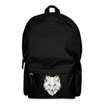 Magical arctic fox in geometric elegance - Backpack - black - Front