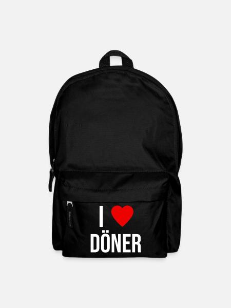 I LOVE KEBAB - Backpack - black