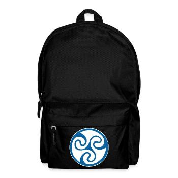 Blue Celtic symbol - Backpack - black - Front