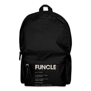 Funcle Typography Tee Design - Backpack - black - Front