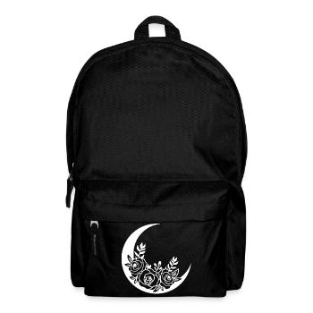 White Flowering Moon - Backpack - black - Front