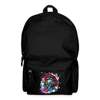 Spartaner Totenkopf Gladiator - Rucksack - Schwarz - Vorne