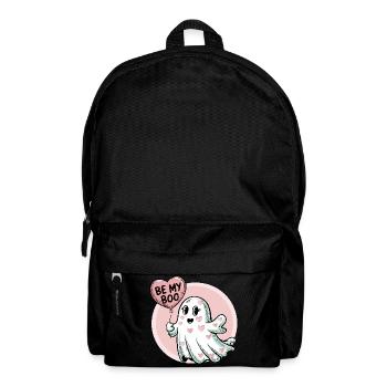 Be My Boo – Süßes Geister-Valentinsdesign - Rucksack - Schwarz - Vorne