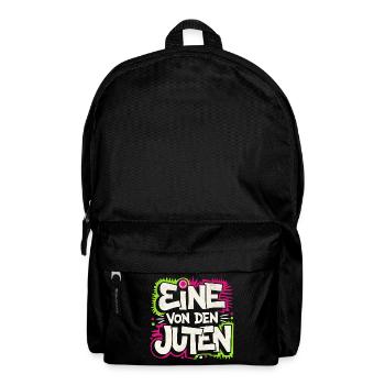 Eine von den Juten | Cooles Streetwear-Typo-Design - Rucksack - Schwarz - Vorne
